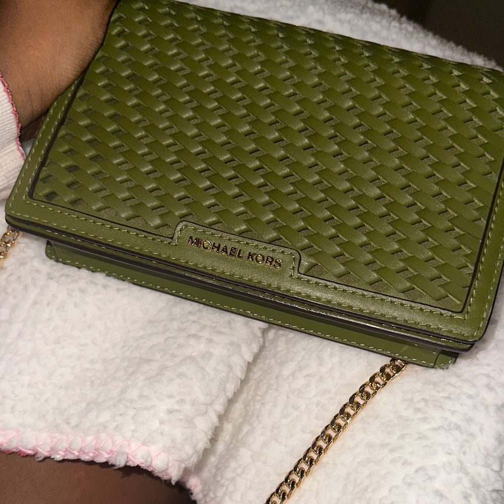 Green Micheal Kors Bag
